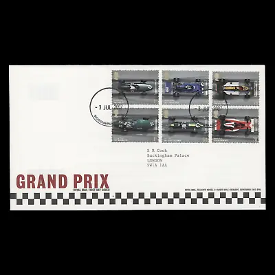 £14 • Buy Great Britain 2007 Grand Prix Racing Cars First Day Cover, BUCKINGHAM PALACE