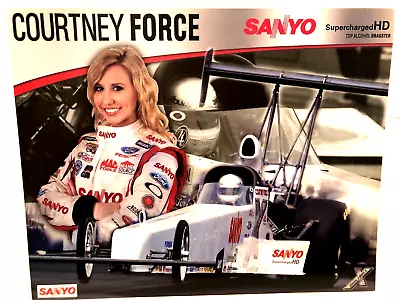 2009 John Force Racing Courtney Force Brand Source Nhra Top Alcohol Postcard • $1.53