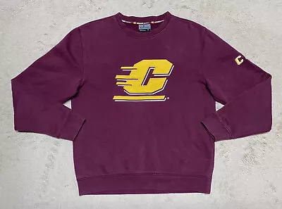 CMU Central Michigan University Chippewas Sweatshirt Mens Medium Crew Neck • $14.88