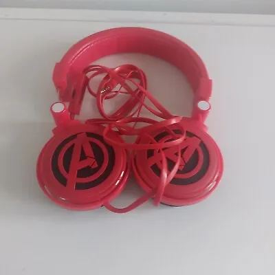 Avengers Age Of Ultron Red Headphones Wired • £15