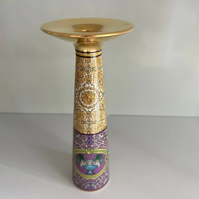 VERSACE Barocco Mosaic VASE  Candleholder 10 Inch (25 Cm) New In Box Rosenthal • $299