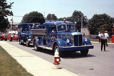 Fire Apparatus Slide- Sunbury Pa Fire Company Blue Mack L Engine • $5