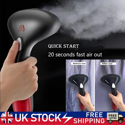 1500W Hand Held Clothes Garment Steamer Portable Fabric Heat Travel Iron Steam • £16.79
