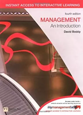 Management Paperback David Boddy • £5.66