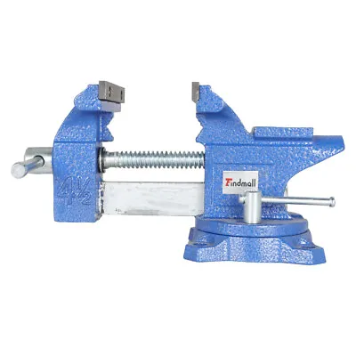 4-1/2  Bench Vise With Anvil Swivel Locking Base Table Top Clamp Heavy Duty Vice • $36.29