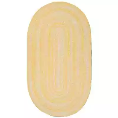 $62 • Buy Capel Rugs Tiny Tots Soft Chenille Polyester Childs Braided Rug Sunshine Yellow