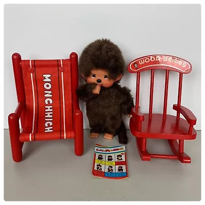 Mattel Monchhichi Rocking Chair  Monchhichi Doll Chair Lot Of 3 Pcs • $74.99