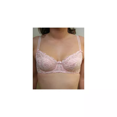 Panache Pink Old Venus U/W Balconette Bra 32C • £8