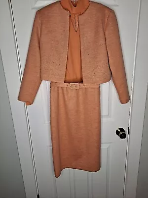 Nardis Of Dallas Custom Tailored Union Made Vintage Dress W/Jacket Size Medium  • $24.99