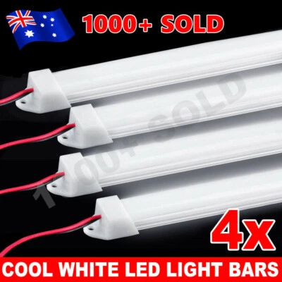 $16.95 • Buy 4x LED Strip Lights Bar Car 12V Caravan Boat Fishing Camping Light Interior Lamp