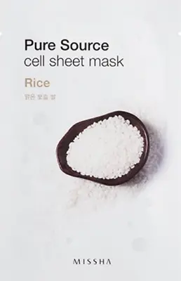 MISSHA Pure Source Cell Sheet Mask Rice  2 Count~ *AUTHENTIC* • $13.99