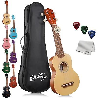 Soprano Ukulele Guitar For Beginners 21  Uke Kids Starter Bundle Kit • $39.99