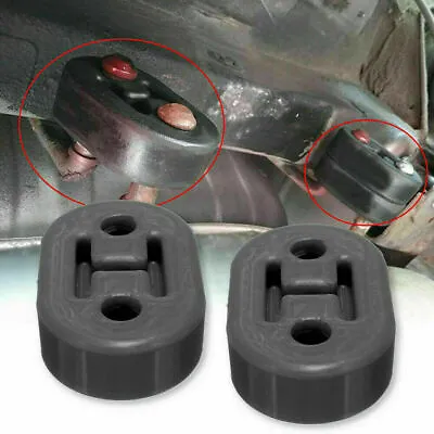 Black Car Rubber Exhaust Mounting Bracket Repair Hanger Replacement Accessories • $16.24