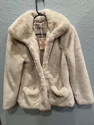 Marigold & Lotus S/M Vegan Fur Jacket  • $75