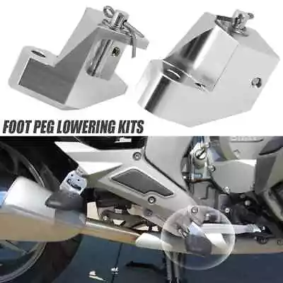 Lower 1.5  Motorcycle Driver Foot Peg Lowering Kits For BMW R1200RT 2014-2018 • $39