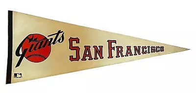 Vintage 80s San Francisco Giants 30  Pennant Flag MLB Baseball • $19.99