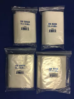 2x3 To 24x24 Clear Reclosable Ziplock Seal Top 2-Mil Plastic Poly Jewelry Bags • $9.32