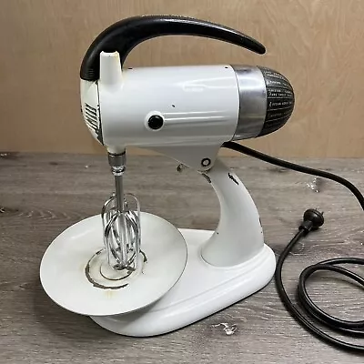 Vintage Sunbeam Mixmaster Stand Mixer Model 5B White • $40