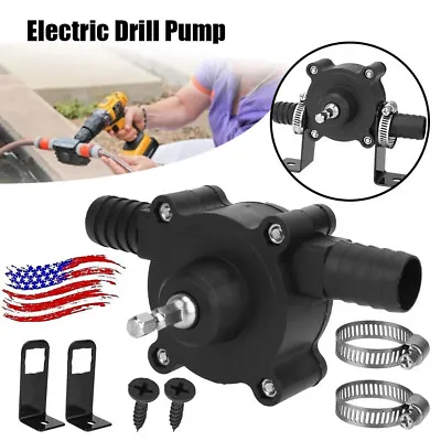 $9.78 • Buy Hand Electric Drill Drive Self Priming Pump Home Oil Fluid Water Transfer Tools