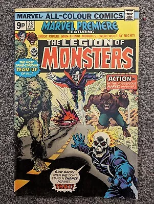Marvel Premiere 28 Legion Of Monsters. 1976. Ghost Rider Morbius Man-Thing • $49.72