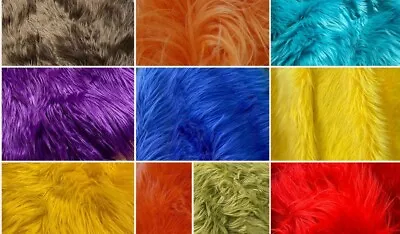 $4.49 • Buy Shaggy Faux Fur Fabric /10 X10  Square - Assorted Colors