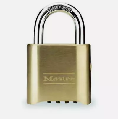 Master Lock 176 Combination PadlockBottomBrass NIB • $14