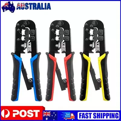 Network Cable Crimper Ratchet RJ11 RJ45 Stripper Pliers Pressing Crimping Tools • $15.39