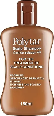 Polytar Scalp Shampoo Treats Psoriasis Seborrhoeic Dermatitis Eczema Dandruff • £8.99