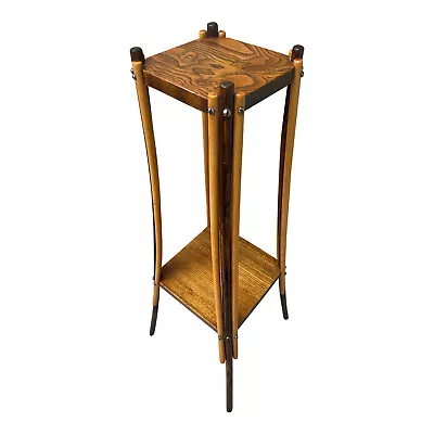 Mid-Century 2-Tiered Bentwood Plant Stand • $240