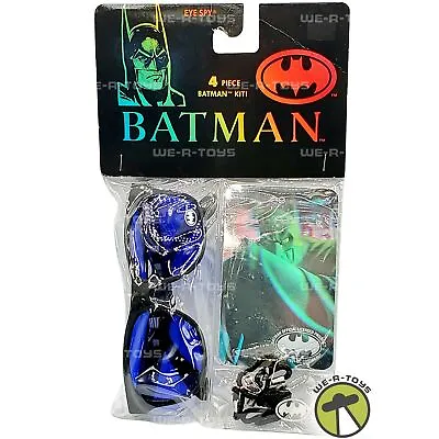 Batman 4 Piece Batman Kit Sunglasses Batman Case Hologram Card Cord 1991 NRFP • $32.84