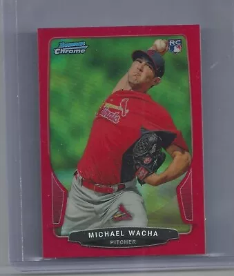 Michael Wacha 2013 Bowman Chrome Mini Rookie #325 Red Refractor /10 Color Match! • $19.99