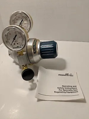 A203 Air Products Gas Regulator 2 Gauges 200 PSI / 4000 PSI W/ Needle Valve NOS • $105