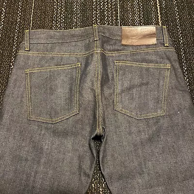 Naked And Famous Deep Selvedge Jeans Size 34 Japanese Denim • $119