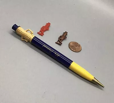 2 Vtg 1950s Mini Planters Mr. Peanut Lapel Pins Red & Copper Plastic & Pencil • $8.88