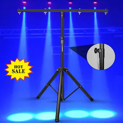 LED Par Light Tripod Stand &T-Bar Adjustable Stage Lighting DJ Disco Light Stand • $25.99