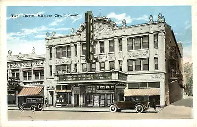 Tivoli Theatre ~ Michigan City Indiana ~ Vaudeville ~ Cafe ~ 1920s Postcard • $11.05