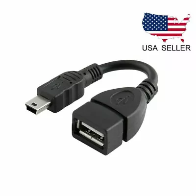 USB 2.0 Adapter Mini USB To USB Extension Cable Extender Cord Sync Data Transfer • $4.91