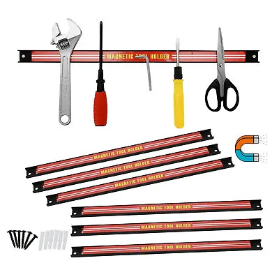 £25.19 • Buy 6x18  Storage Wall Holder Strips Holder Rack Heavy Duty Magnetic Tool Garage Bar