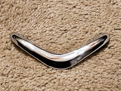 Vintage Mid Century Chrome Chevron Boomerang Cabinet Door Drawer Pull Handle • $6.50