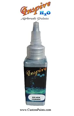 Inspire H2O Airbrush Paint 50ml Of Base Metallic Silver Coarse Water Based • £7.50