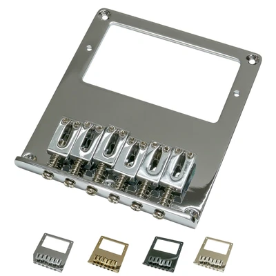 £15.99 • Buy Telecaster Compatible Humbucker Bridge 6 Saddles Through Body Stringing
