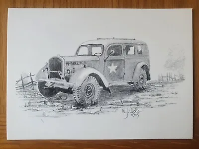 Ford WA02 1944 Postcard Army Military Vehicle WW2 Wartime Memorabilia 🇬🇧 • £1.95