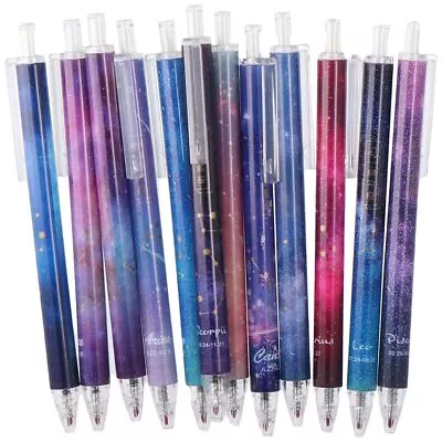 12 Pens - Constellations Star Astrology Horoscope Zodiac Sign Gifts Cute 0.5mm • $9.94