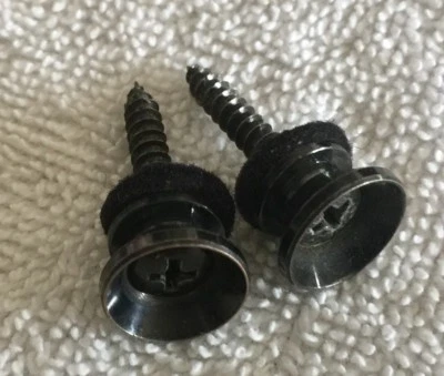 $39.99 • Buy 2005 Fender Squier MB-4 Bass Guitar Original Black Strap Buttons Set 