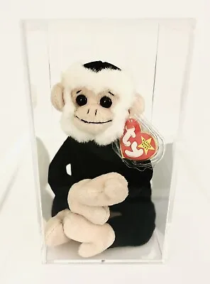 Rare Retired 1998 Ty Beanie Baby Mooch The Monkey With Pe Pellets/tag Errors. • $2413