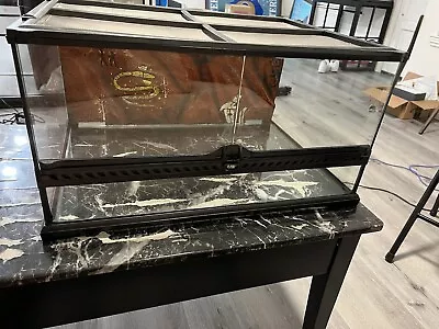 Exo Terra Natural Terrarium - Advanced Reptile Habitat - Low -24in X 18in X 12in • $120