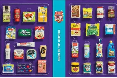 COLES LITTLE SHOP 2 MINI COLLECTIBLES  Complete Your Set Now • $7