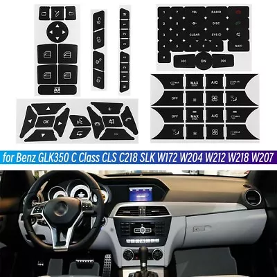 Car Repair Buttons Door Steering A/C Window Radio Sticker Set Fts Mercedes Benz • $7.90