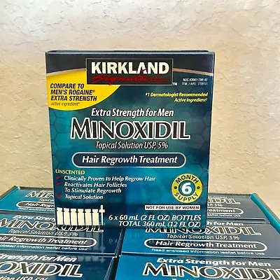 Kirkland Minoxidil 5% Hair Regrowth Solution Extra Strength Men 6 Month Supply  • $34.95