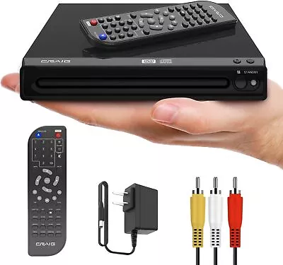 Craig Compact DVD/JPEG/CD-R/CD-RW/CD Player With Remote (CVD512a) Single • $29.99